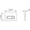 Комплект VITRA L-BOX ZENTRUM ROUND кнопка хром 9879B003-7200