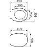 Универсальное сиденье для унитаза VITRA UNIVERSAL 115-003-001